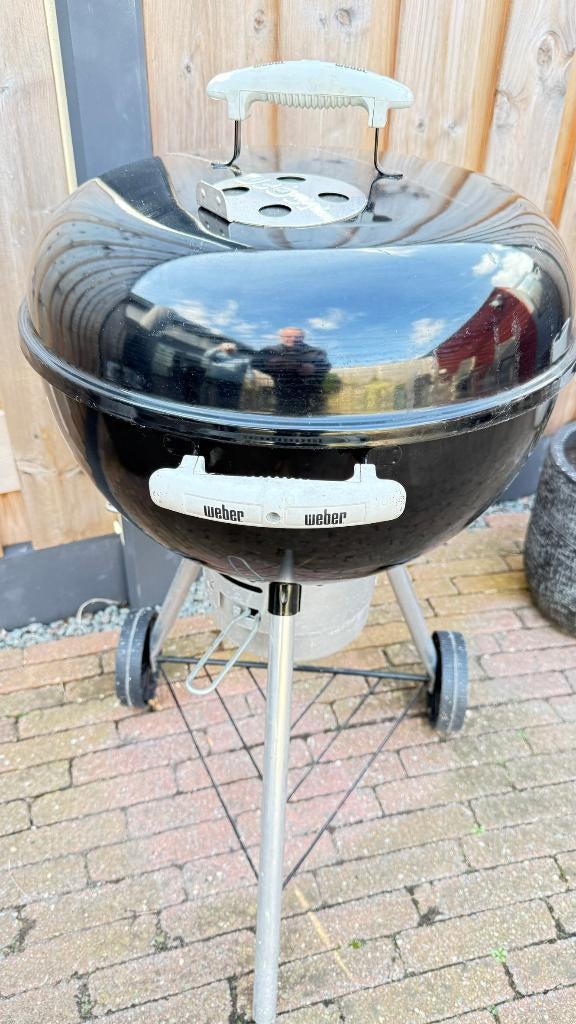 Weber houtskool BBQ met onderstel -47cm-zwart, Tuin en Terras, Houtskoolbarbecues, Ophalen, Gebruikt, WEBER, Met accessoires