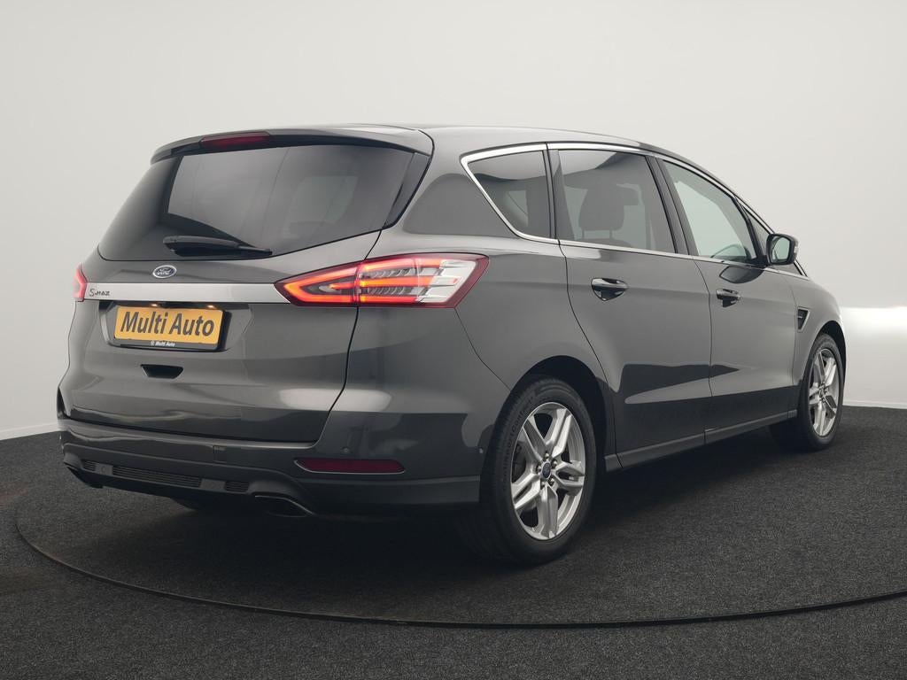 Ford S-Max 2.0 Titanium 7 Persoons 241pk Dealer O.H. | 360 C, Stof, Zwart, 7 stoelen, Bedrijf