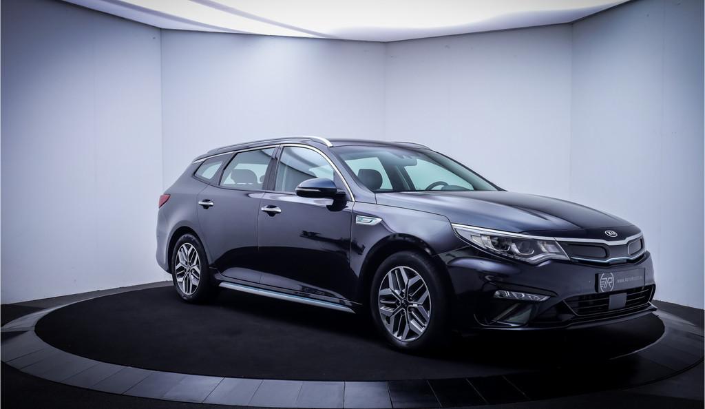 Kia Optima Sportswagon 2.0GDI PHEV PREMIUM Executive FULL LE, Auto's, Kia, Gebruikt, Zwart, Leder en Stof, Origineel Nederlands