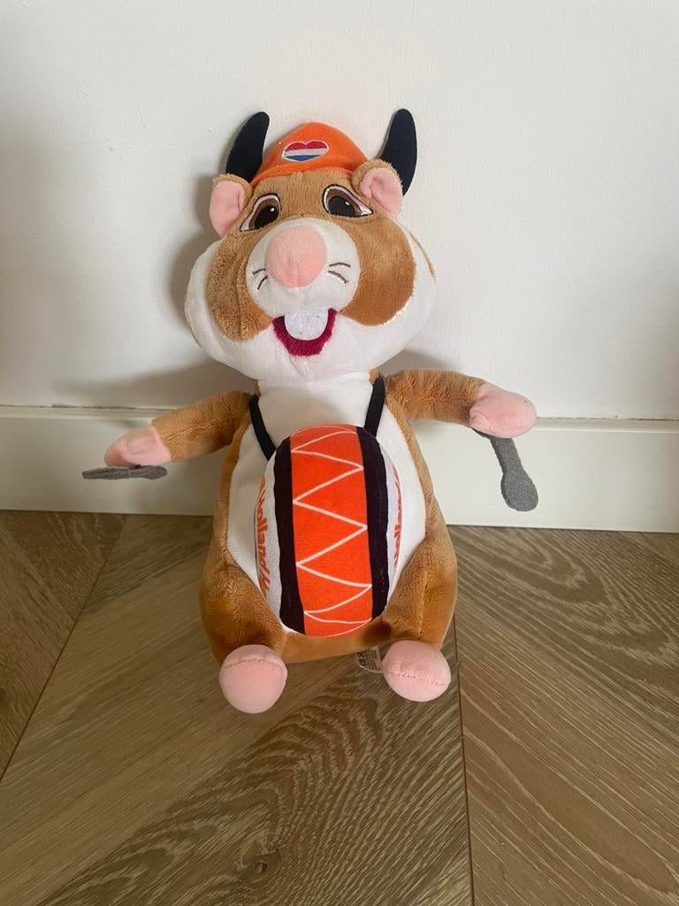 AH hamster oranje supporter, Gebruikt, Hamster, Ophalen of Verzenden, Albert Heijn