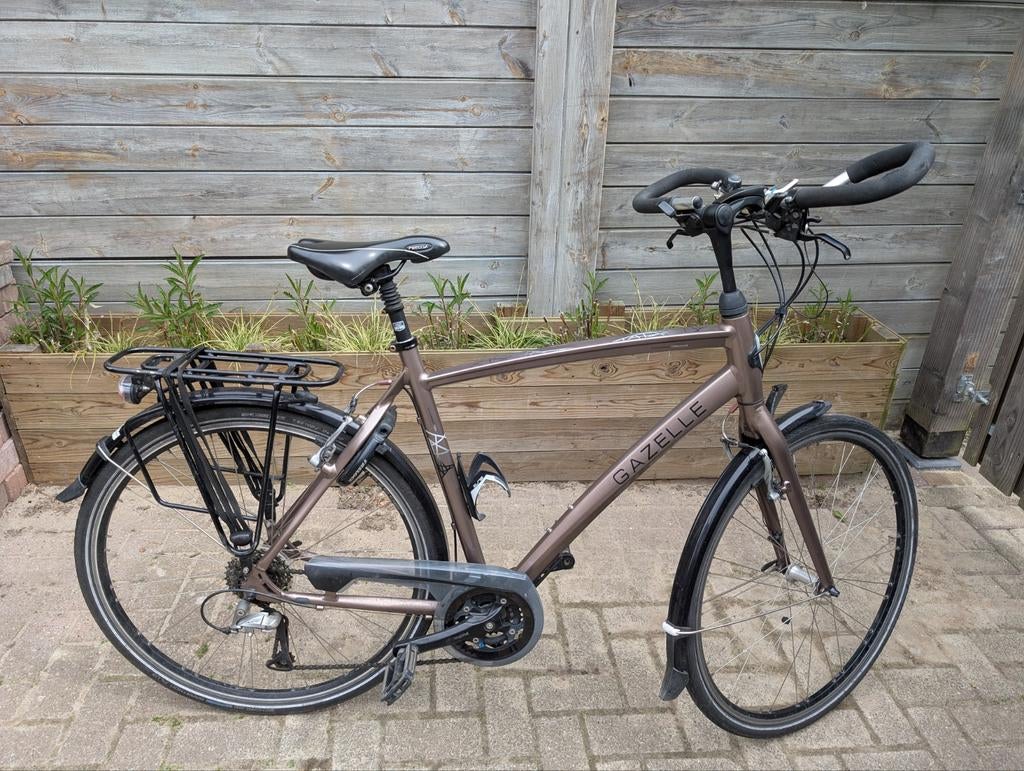 Gazelle Chamonix trekkingfiets 24 versnellingen, Fietsen en Brommers, Fietsen | Heren | Sportfietsen en Toerfietsen, Gebruikt