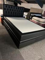 EXCLUSIEVE 140x200 opbergboxspring *NIEUW*, Huis en Inrichting, Slaapkamer | Boxsprings, Kunstleer, Zwart, 200 cm, Nieuw