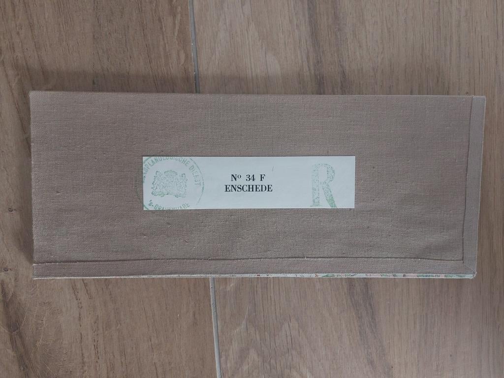 34F Enschede Hengelo Boekelo en omgeving  Stafkaart uit 1977, Topografische Dienst Nederland, Ophalen of Verzenden, 1800 tot 2000