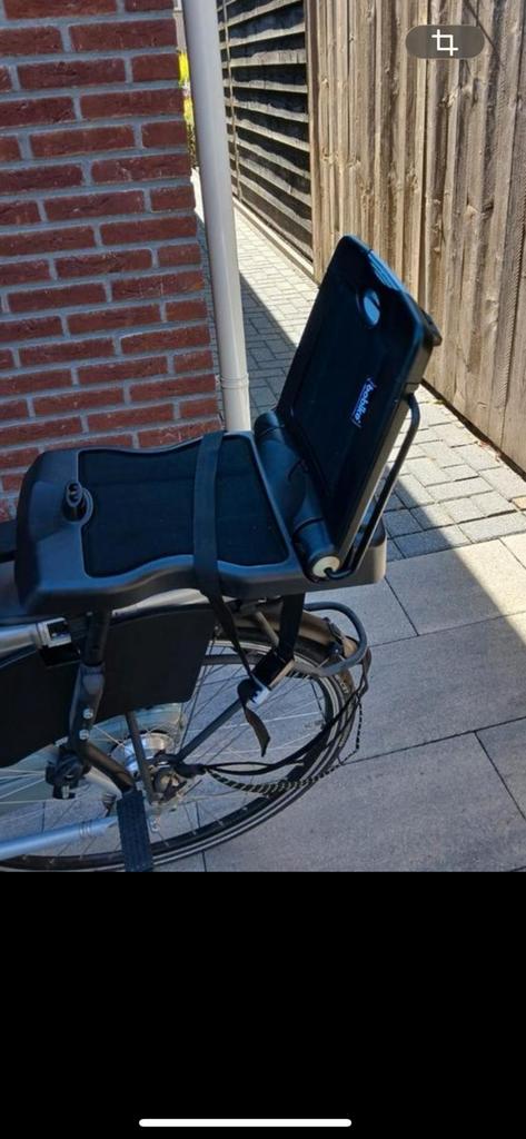 Inklapbaar fietszitje, Ophalen, Gebruikt, Achterzitje, Voetsteuntjes