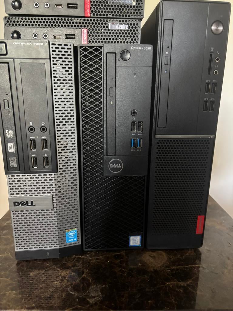 3x Desktop PC i5 | SSD | Dell & Lenovo, Computers en Software, Desktop Pc's, Ophalen of Verzenden, Zo goed als nieuw, 2 tot 3 Ghz