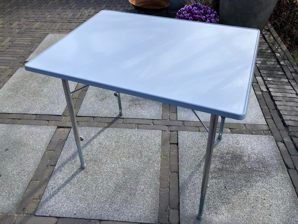 Handig inklapbaar campingtafeltje 80x60 cm - Gebruikt, Ophalen, Gebruikt, Campingtafel