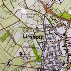 Professionele landkaart van omgeving EINDHOVEN, Gelezen, Ophalen of Verzenden, Landkaart, 1800 tot 2000