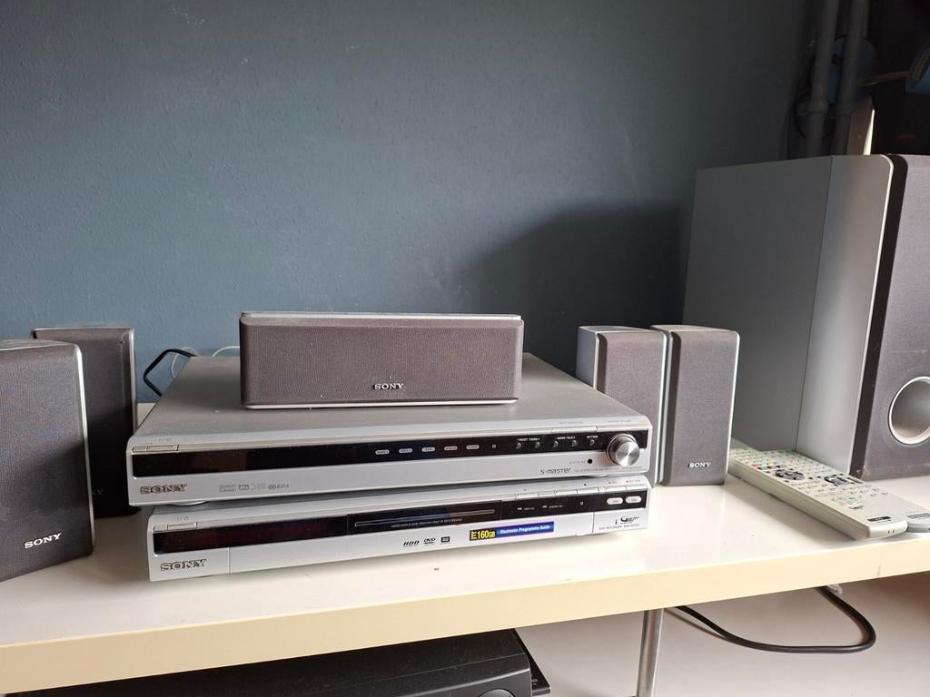 Sony Home Cinema Set, met DVD-speler en 160 gb harde schijf, Ophalen, Gebruikt, 5.1-systeem, Sony
