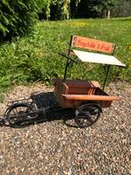 Schaalmodel miniatuur bakfiets groente- en fruitkar op fiets, Verzamelen, Ophalen, Gebruikt