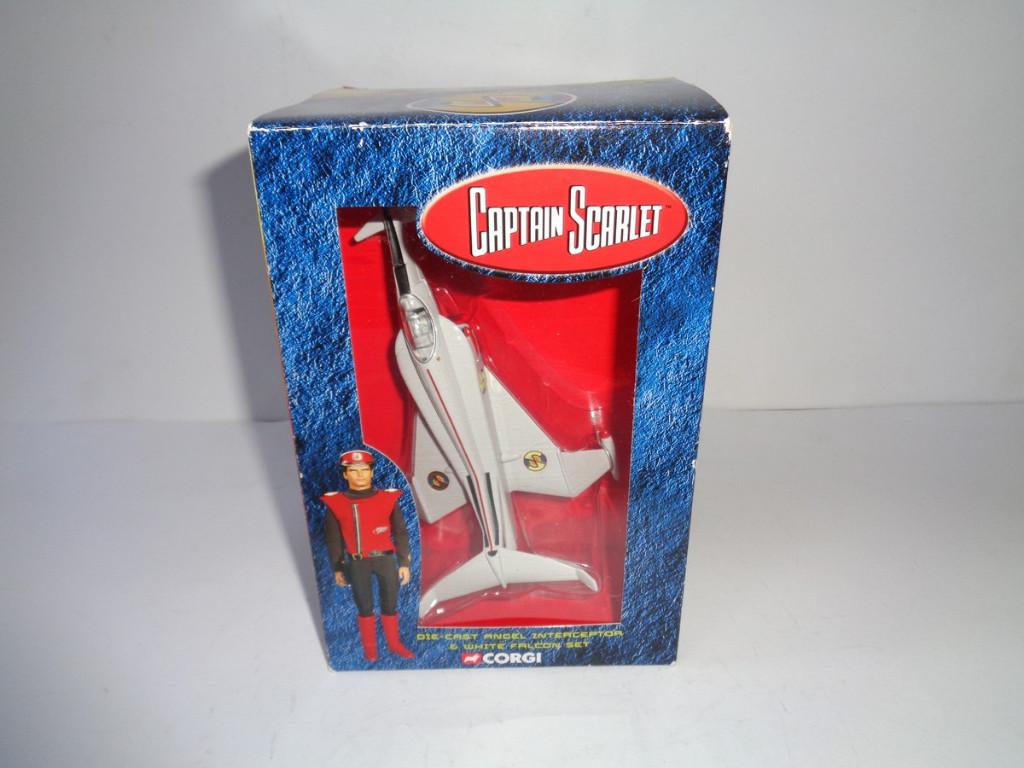 Corgi Captain Scarlet Angel Interceptor&White Falcon Set Box, Ophalen of Verzenden, Zo goed als nieuw, Tv, Beeldje, Replica of Model