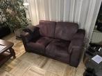 Leren bank, Huis en Inrichting, Banken | Bankstellen, Ophalen, 150 tot 200 cm, Tweepersoons, Zo goed als nieuw