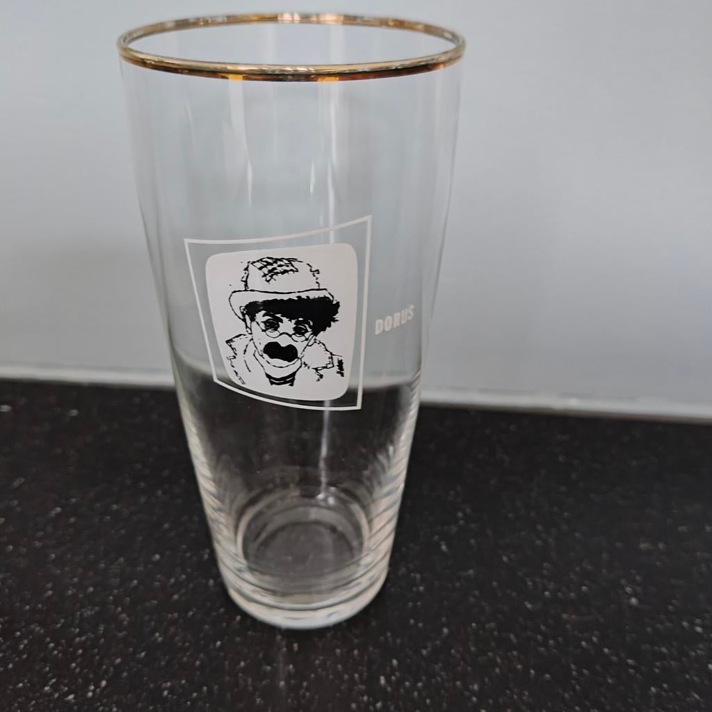 Dorus bierglas jaren '60, Verzamelen, Ophalen of Verzenden, Zo goed als nieuw, Bierglas