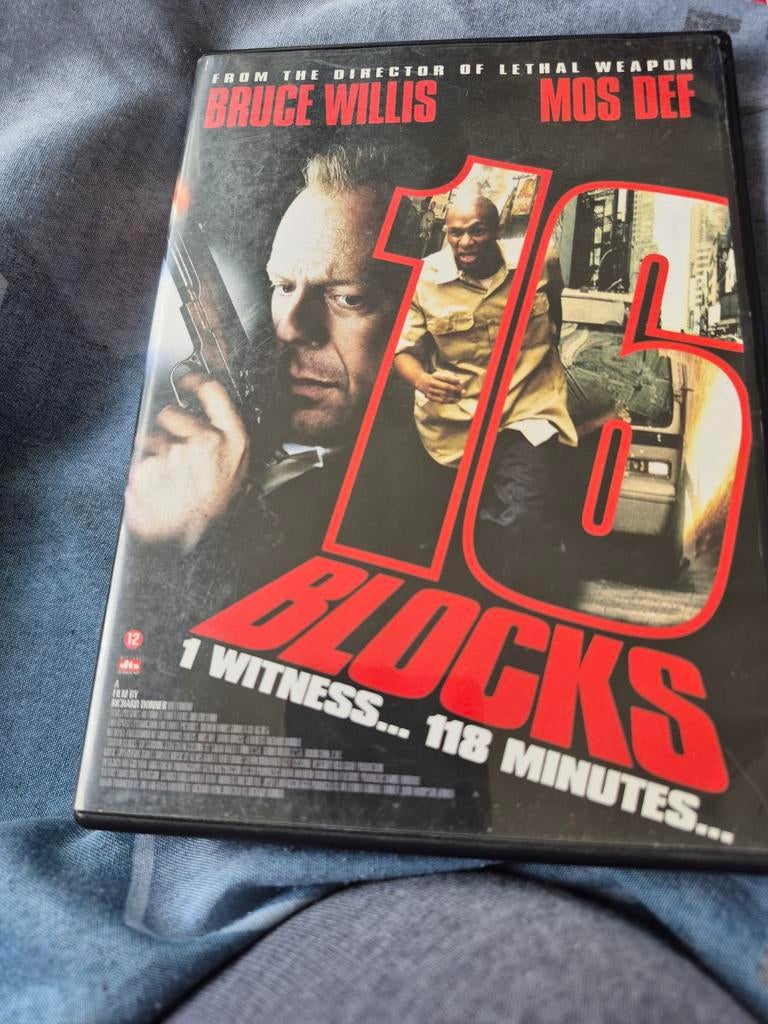 16 Blocks DVD met Bruce Willis, Ophalen of Verzenden