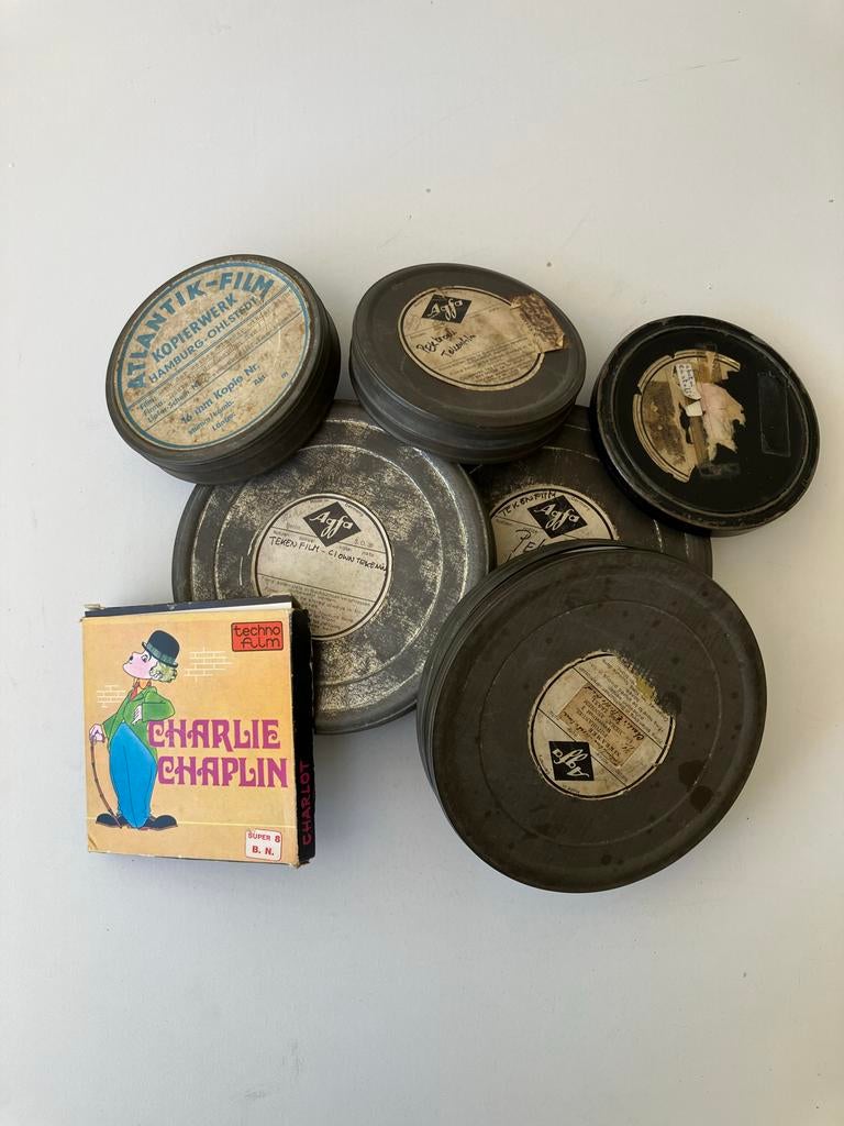 Filmrollen: 4x 16mm stom, 1x 16mm geluid, 1x 8mm, 1x super 8, Ophalen of Verzenden, 16mm film
