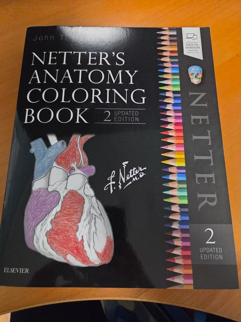 Netter's Anatomy Coloring Book 2 Updated Edition, Ophalen of Verzenden