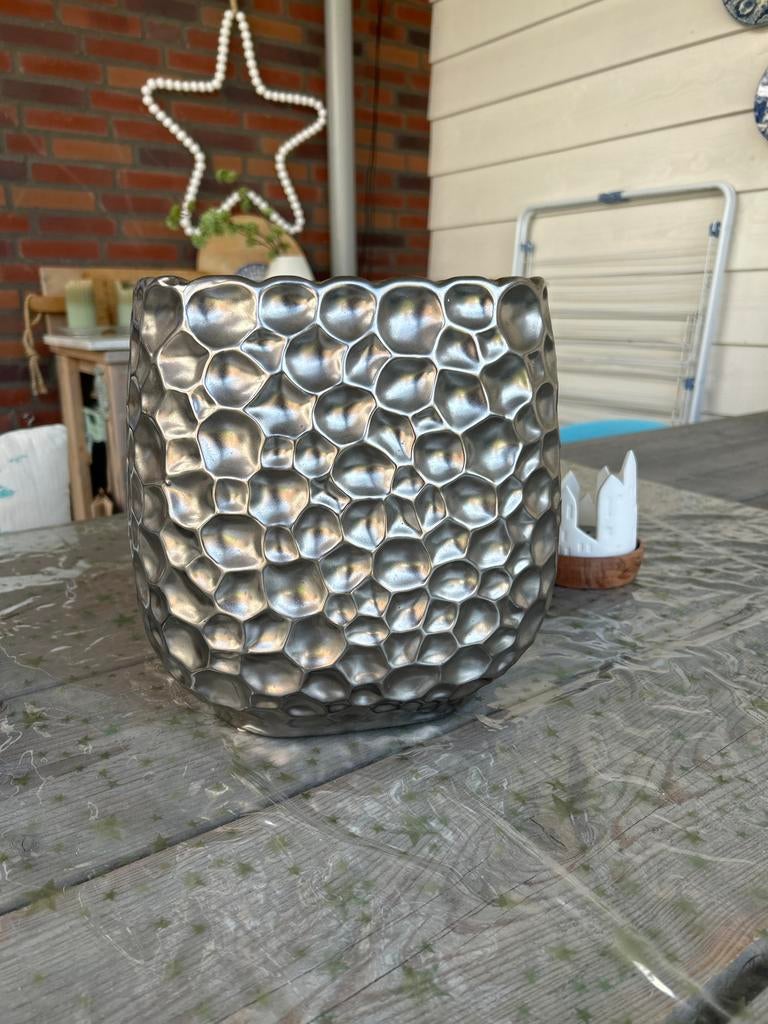 Bloempot intratuin, Tuin en Terras, Bloempotten, 25 tot 40 cm, Overige materialen, Gebruikt, Rond