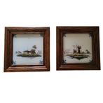 2 tegeltjes in lijstje van Koninklijke Tichelaar Makkum, Ophalen of Verzenden