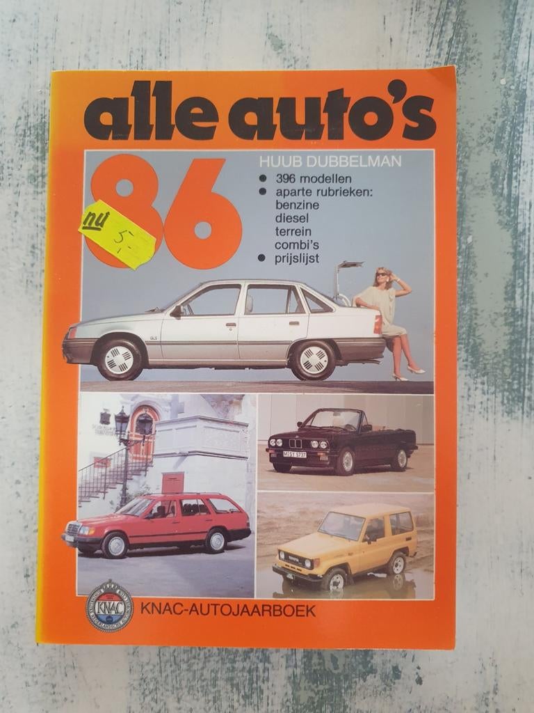 Alle auto's 1986 KNAC autojaarboek Huub Dubbelman, Ophalen of Verzenden