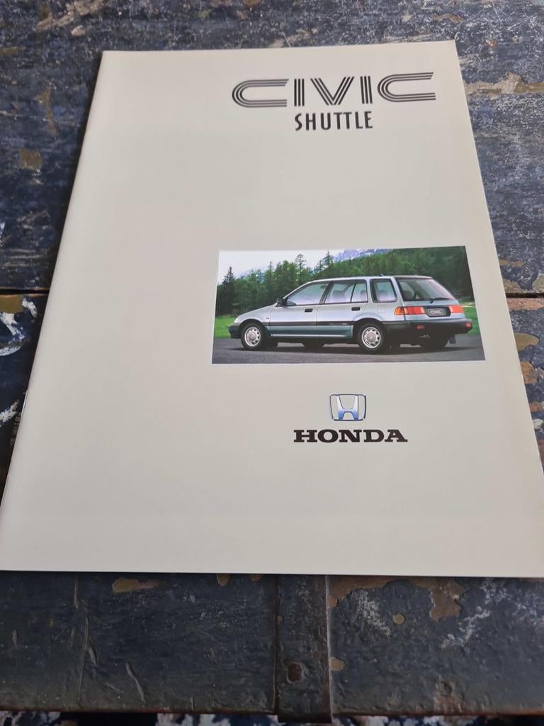 Honda Civic Shuttle  1990, Boeken, Auto's | Folders en Tijdschriften, Ophalen of Verzenden, Nieuw, Honda