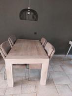 Eethoek plus 4 stoelen, Huis en Inrichting, Tafels | Eettafels, Ophalen, Eikenhout, 50 tot 100 cm, Zo goed als nieuw