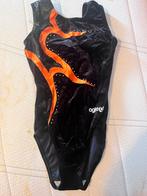 Voorwaarts gymnastiek turnpakje maat 10 - Zwart/Oranje, Ophalen, Gebruikt