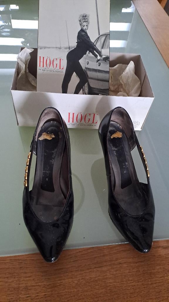 dames lakschoen, Schoenen met lage hakken, Zwart, Ophalen of Verzenden, Onbekend