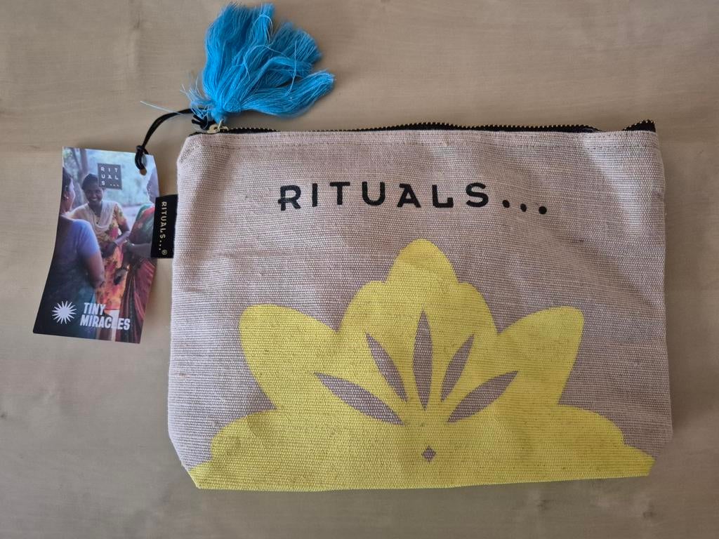 Rituals pouch limited edition Seshen, Ophalen of Verzenden, Nieuw, Blauw, Schoudertasje