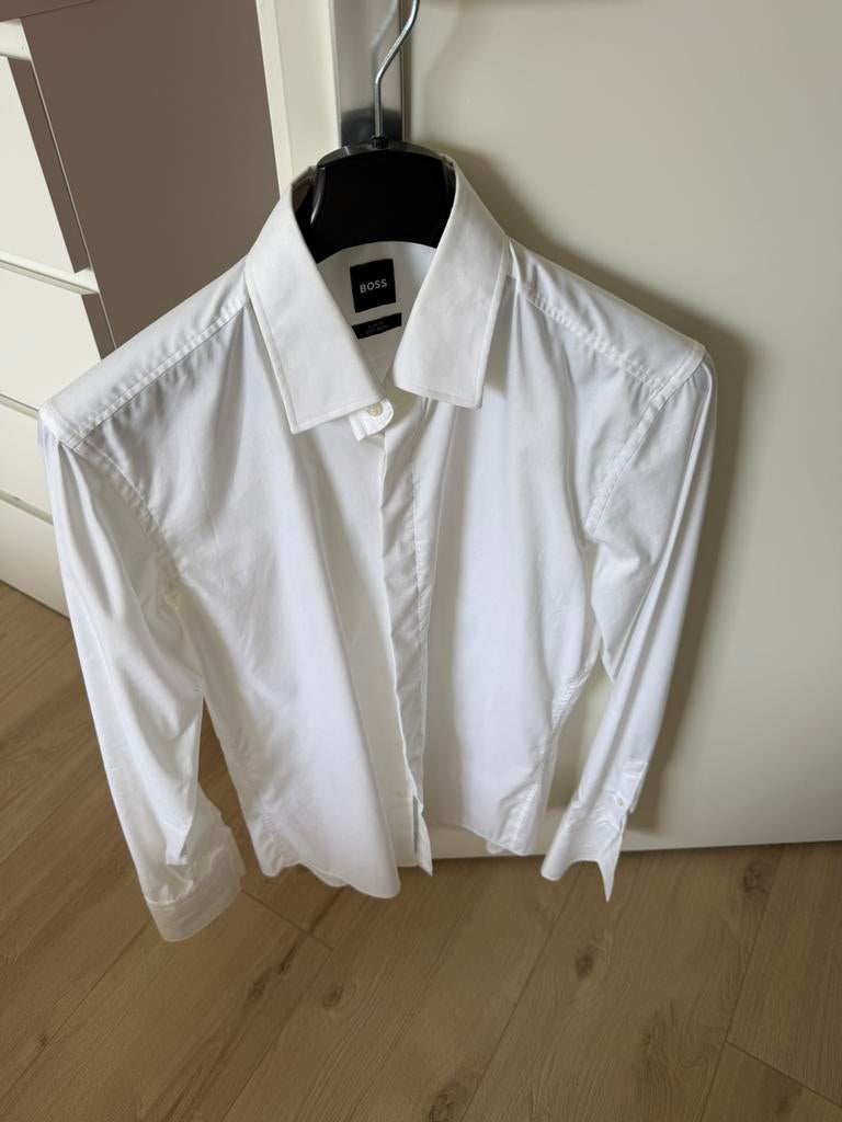 Hugo boss, Kleding | Heren, Overhemden, Ophalen of Verzenden, Zo goed als nieuw, Zwart