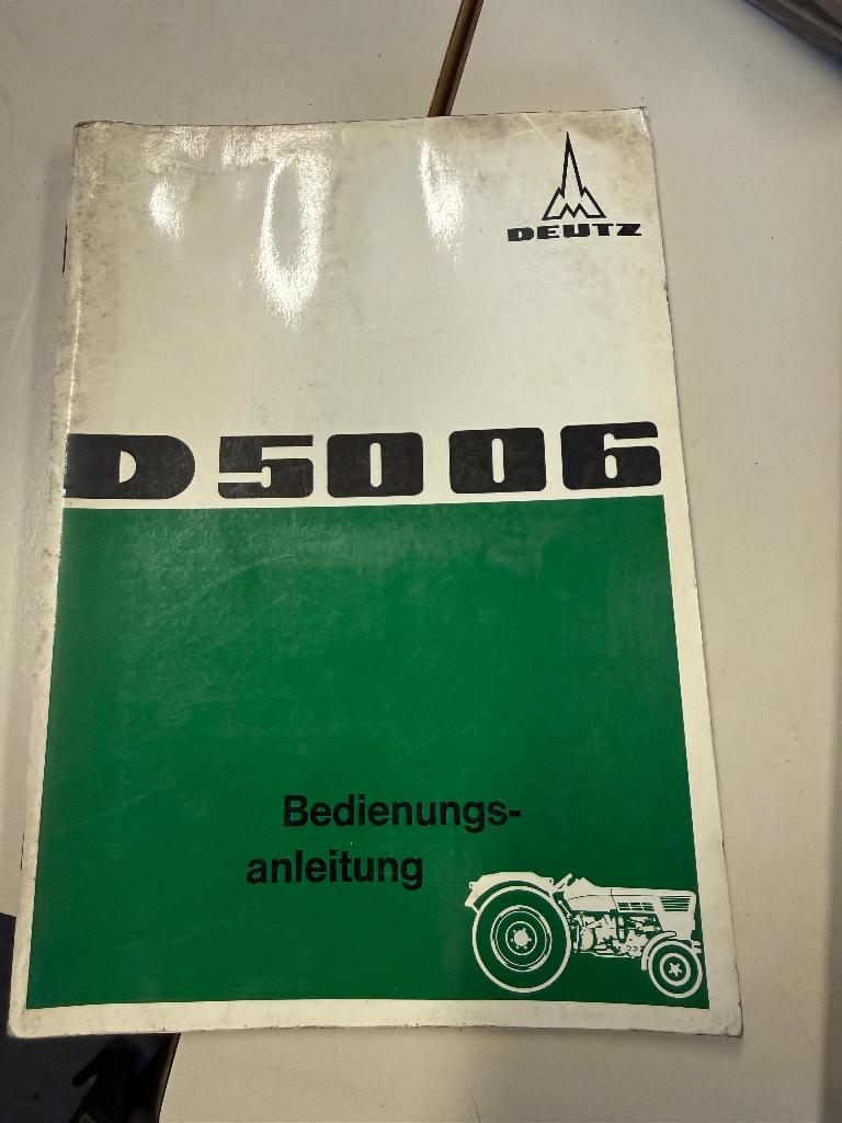 Bedienings handleiding deutz 5006, Ophalen of Verzenden
