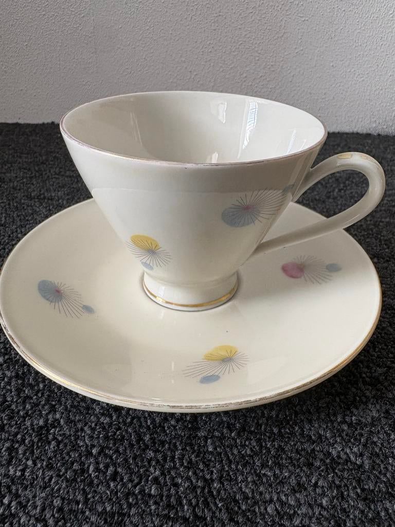 Vintage Mitterteich Bavaria Kop en Schotel, Ophalen of Verzenden