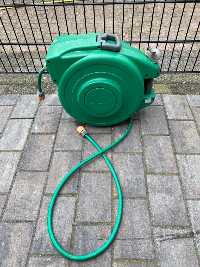 Automatische tuinhaspel 25 meter, Ophalen, Gebruikt, Tuinslanghaspel