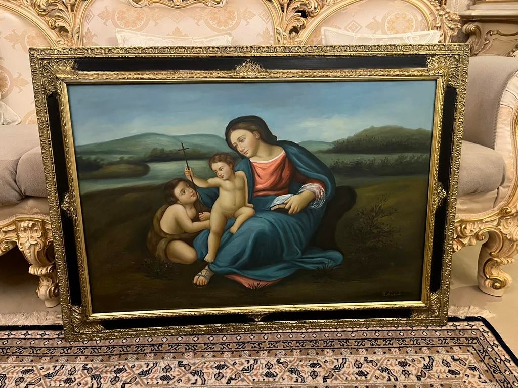 Prachtige olieverf groot portret schilderij, Ophalen of Verzenden