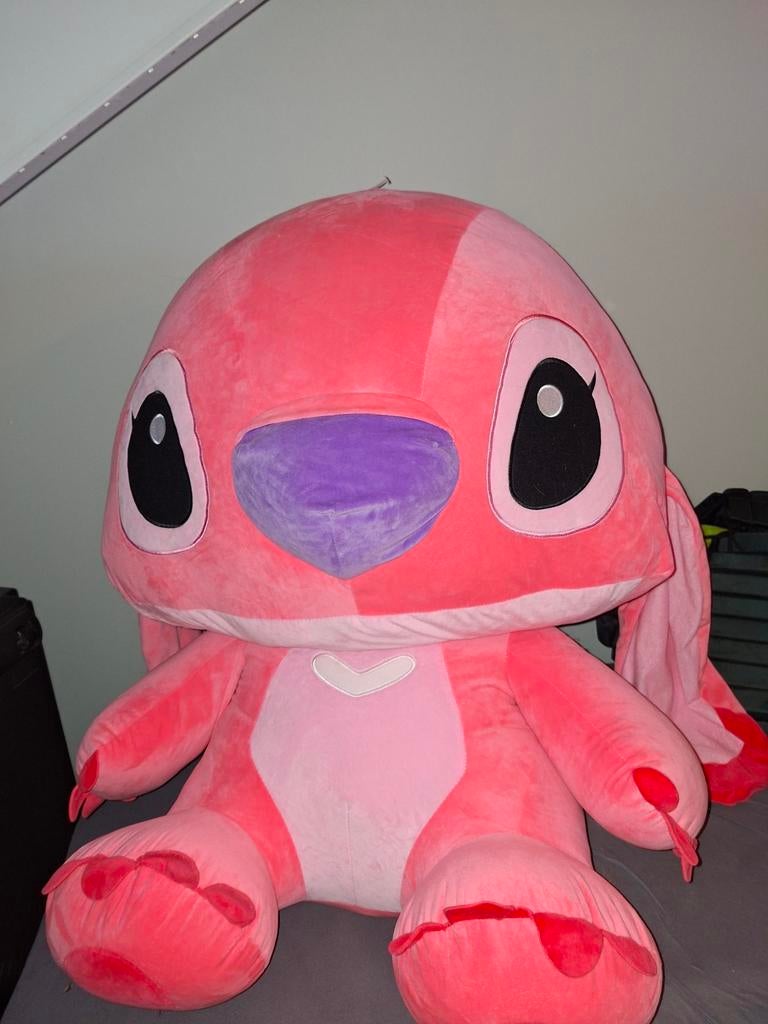 Grote Roze Knuffel - Angel van Lilo & Stitch (1 meter hoog), Ophalen, Zo goed als nieuw, Overige typen