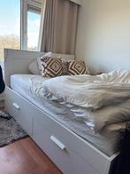 Ikea bed 160x200 Brimnes, Ophalen, Gebruikt, Wit, Tweepersoons