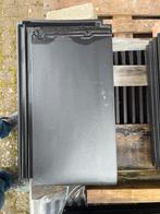 Dakpan monier tulle plat vol donker, Doe-het-zelf en Verbouw, Ophalen, 10 tot 15 m², Steen of Klei, Zwart