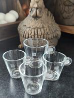 4x glazen Nespresso kopjes, Ophalen of Verzenden, Zo goed als nieuw, Overige typen