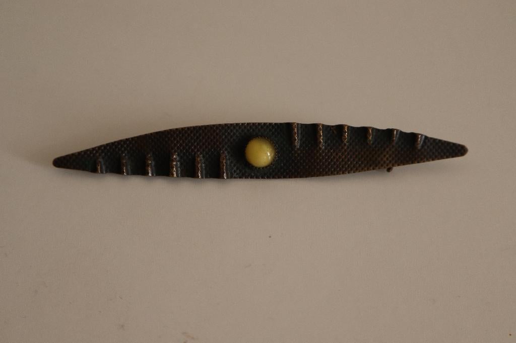 Antieke Amsterdamse School Art Deco broche c 1925, Antiek en Kunst, Antiek | Kleding en Accessoires, Ophalen of Verzenden, Dames