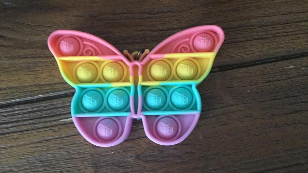 Vlinder Pop-it Fidget Toy - Regenboog Kleuren, Kinderen en Baby's, Speelgoed | Overig, Ophalen of Verzenden, Zo goed als nieuw