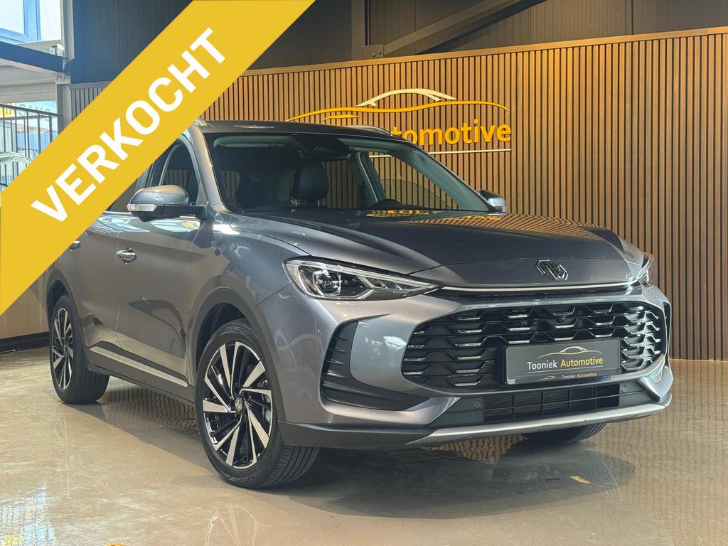 MG MG ZS Hybrid+ 1.5 Hybrid+ Luxury Leder interier Naviagiti, Auto's, Zwart, 4 cilinders, ZS, Leder