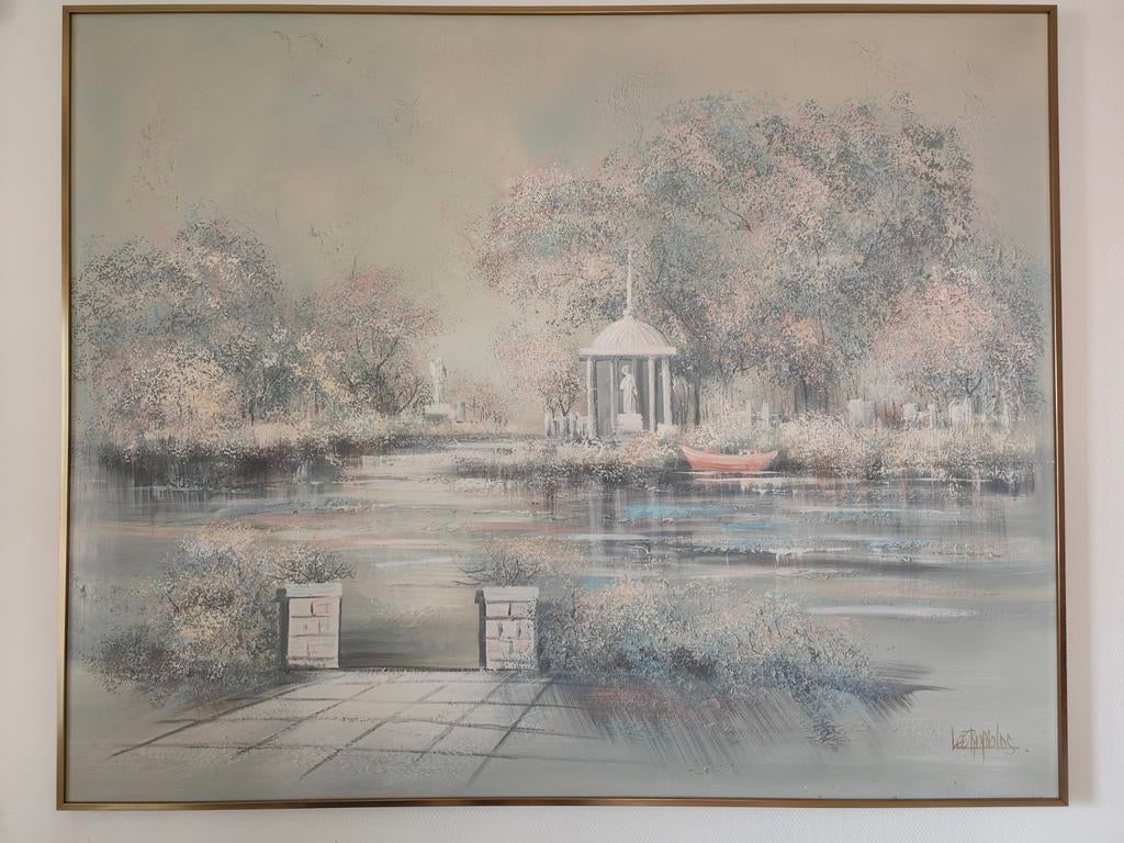 Prachtig schilderij van Lee Reynolds - Romantisch landschap, Antiek en Kunst, Kunst | Schilderijen | Klassiek, Ophalen of Verzenden