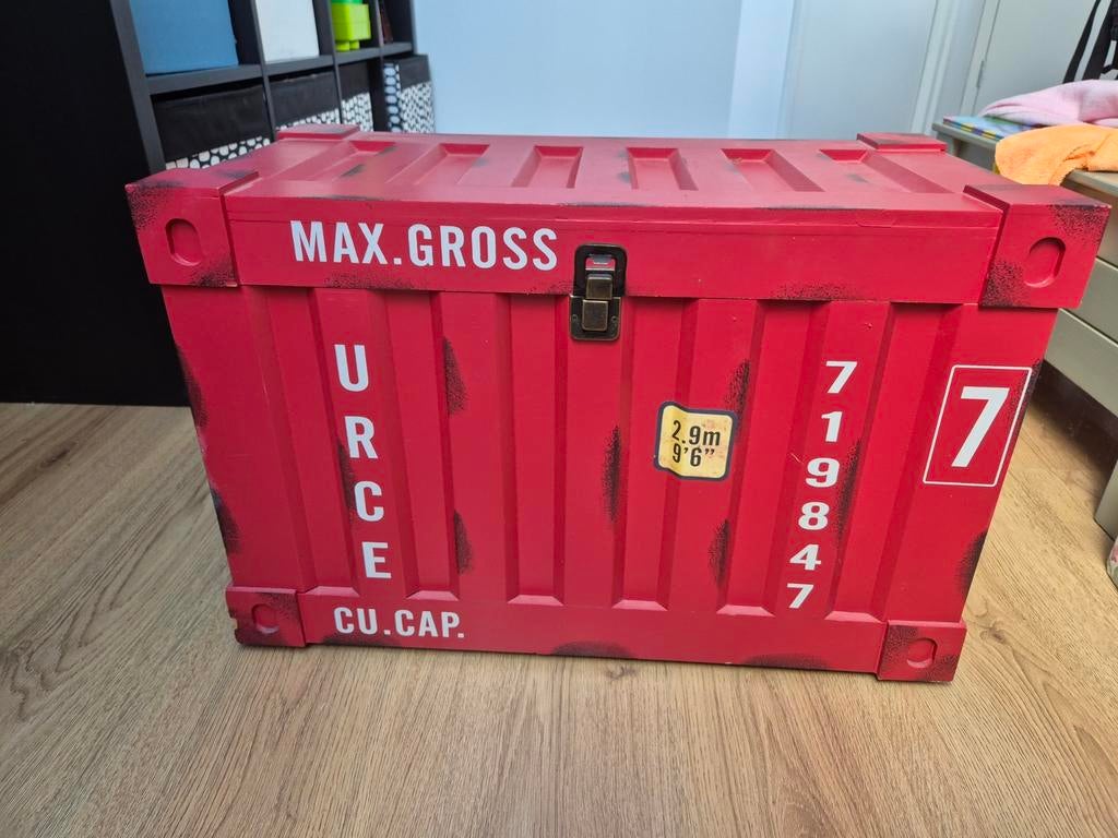 Unieke Speelgoedkist Zeecontainer - Stoer en Ruim!, Ophalen, Overige materialen, Gebruikt, 50 tot 100 cm