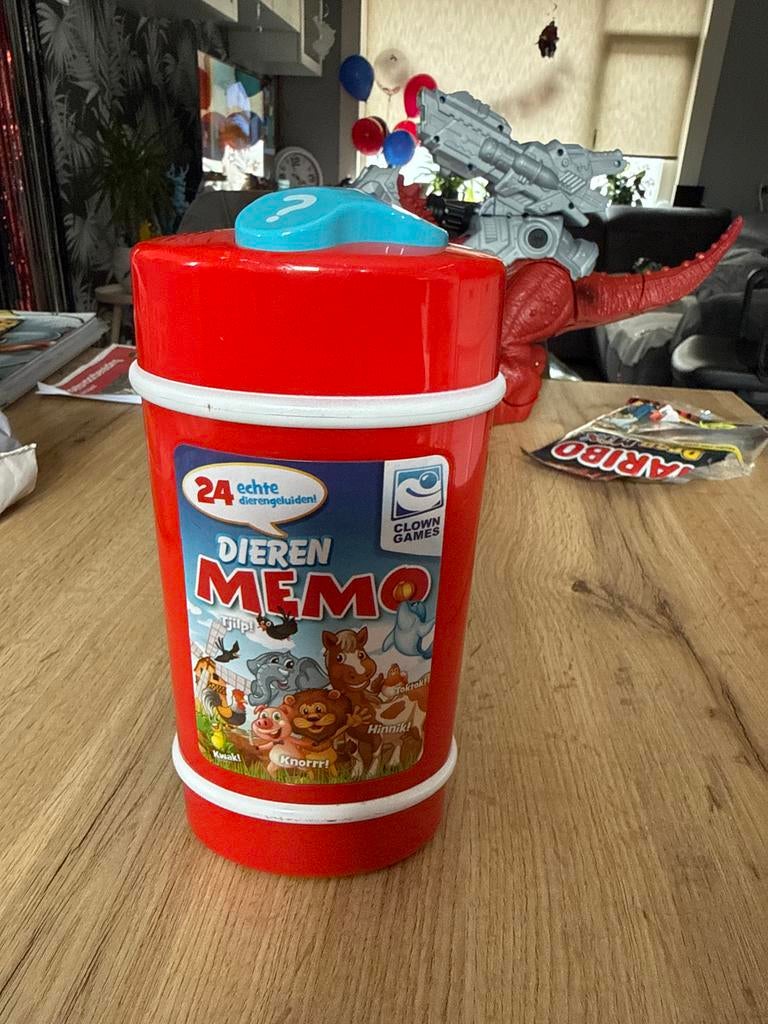 Dieren Memo spel Clown Games (mist 1 kaartje), Ophalen of Verzenden, Gebruikt, Puzzelen, Met geluid