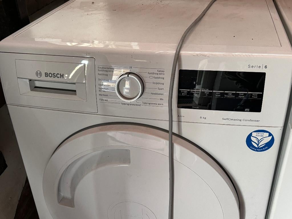 Bosch Warmtepompdroger Serie 6 8kg A+++ SelfCleaning, Ophalen, 6 tot 8 kg, Gebruikt, Minder dan 85 cm