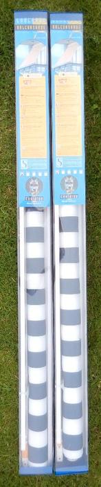 2 Balkon UV zonneschermen van Coolaroo (blauw/wit), Ophalen, Nieuw, Minder dan 250 cm, 150 tot 300 cm