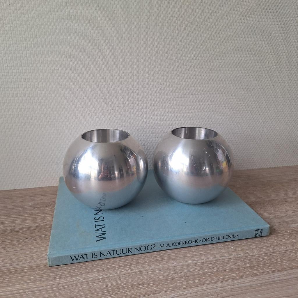 Vintage Ikea Nassjo bol kandelaar waxinelichthouder, Huis en Inrichting, Woonaccessoires | Kandelaars en Kaarsen, Ophalen of Verzenden