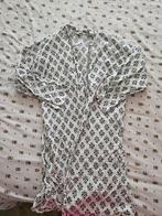 Madam Stoltz Kimono - Zwart/Wit Blockprint - Mt S/M, Zwart, Ophalen of Verzenden, Zo goed als nieuw, Maat 36 (S)