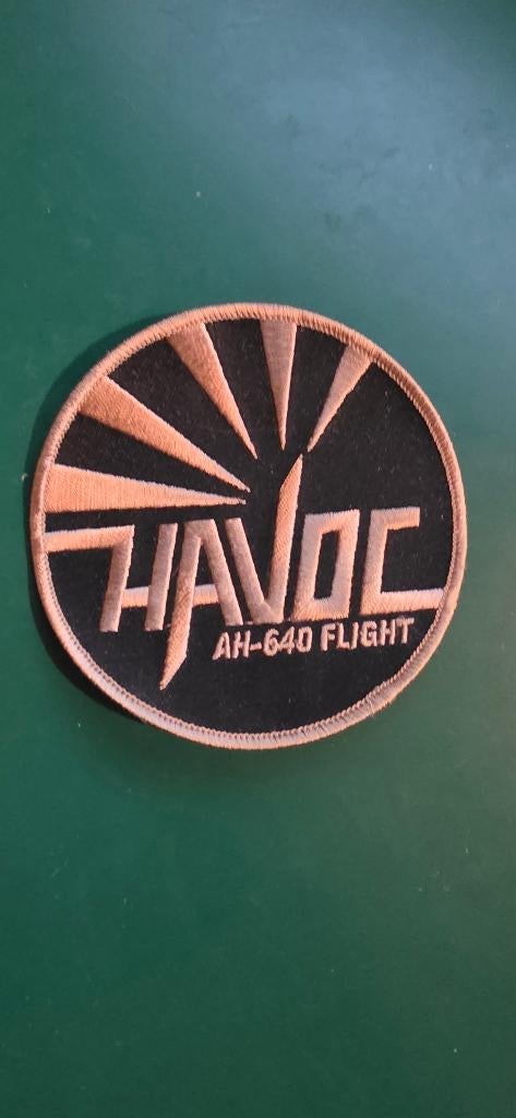 301 Squadron Havoc Flight AH-64D patch, Verzamelen, Militaria | Algemeen, Ophalen of Verzenden, Luchtmacht, Nederland, Embleem of Badge