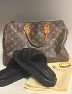 LOUIS VUITTON DAMES TOP BAND SLIPPERS!! NOG IN NIEUWSTAAT!!, Ophalen of Verzenden, Zo goed als nieuw