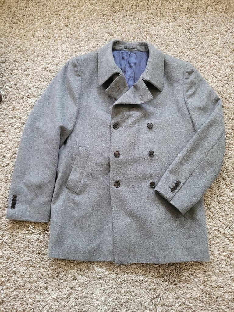 Suitsupply peacoat, Ophalen of Verzenden, Zo goed als nieuw, Maat 56/58 (XL), Grijs