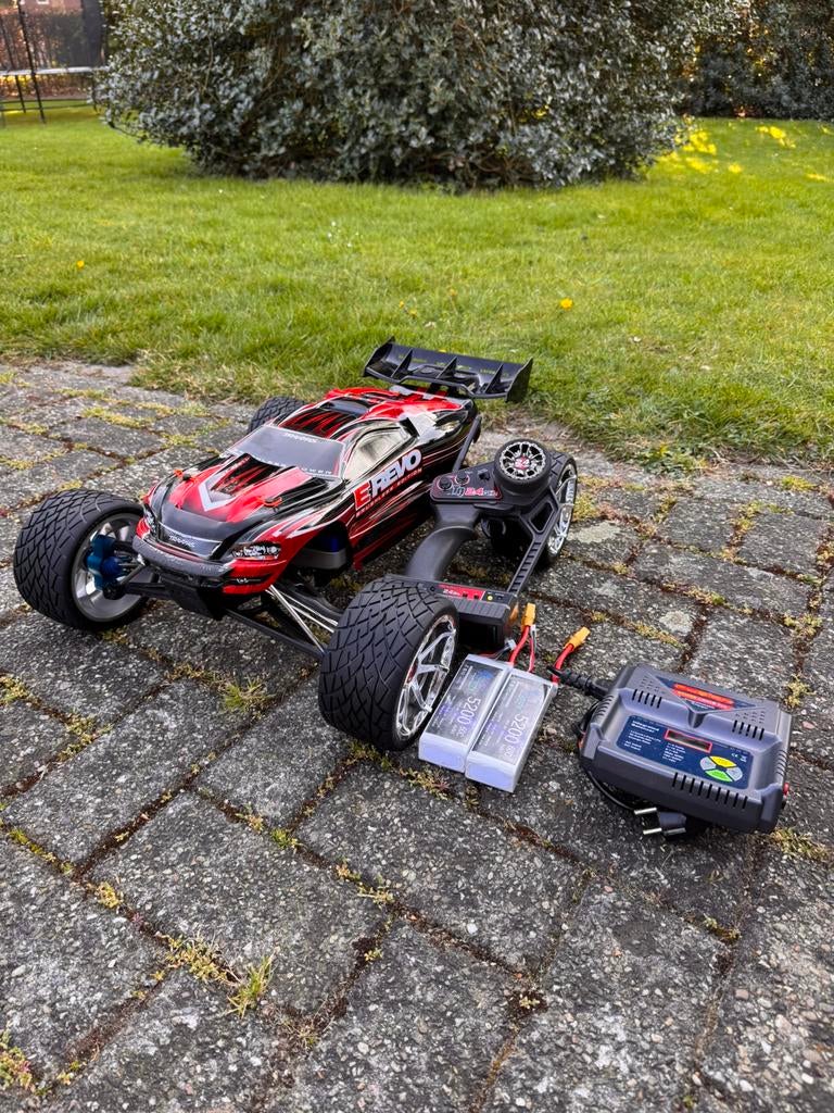 Traxxas E-revo 1/8 6s, Auto offroad, Zo goed als nieuw, RTR (Ready to Run), Schaal 1:8